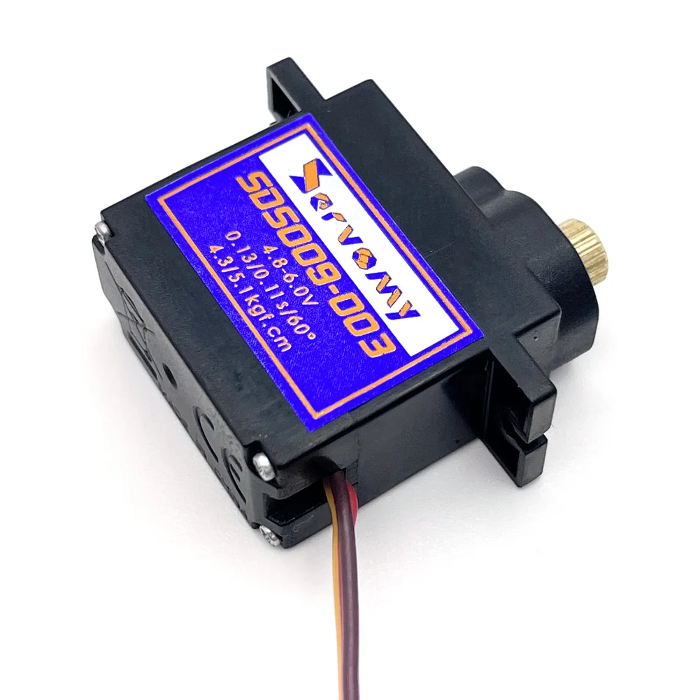 1/4PCS Servomia SDS009-02 SDS009-03 Servo digitale 9g Sec/60 °   Nessun carico 4,8 V per robot per auto RC Drift a corsa piatta