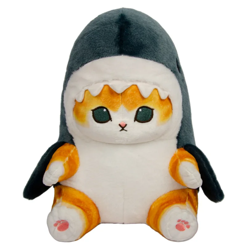 

20cm Cute Shark Cat Plush Toy Doll Japanese Popular Cartoon Shark Cat Doll Pillow Gift for Childrens Birthday Present