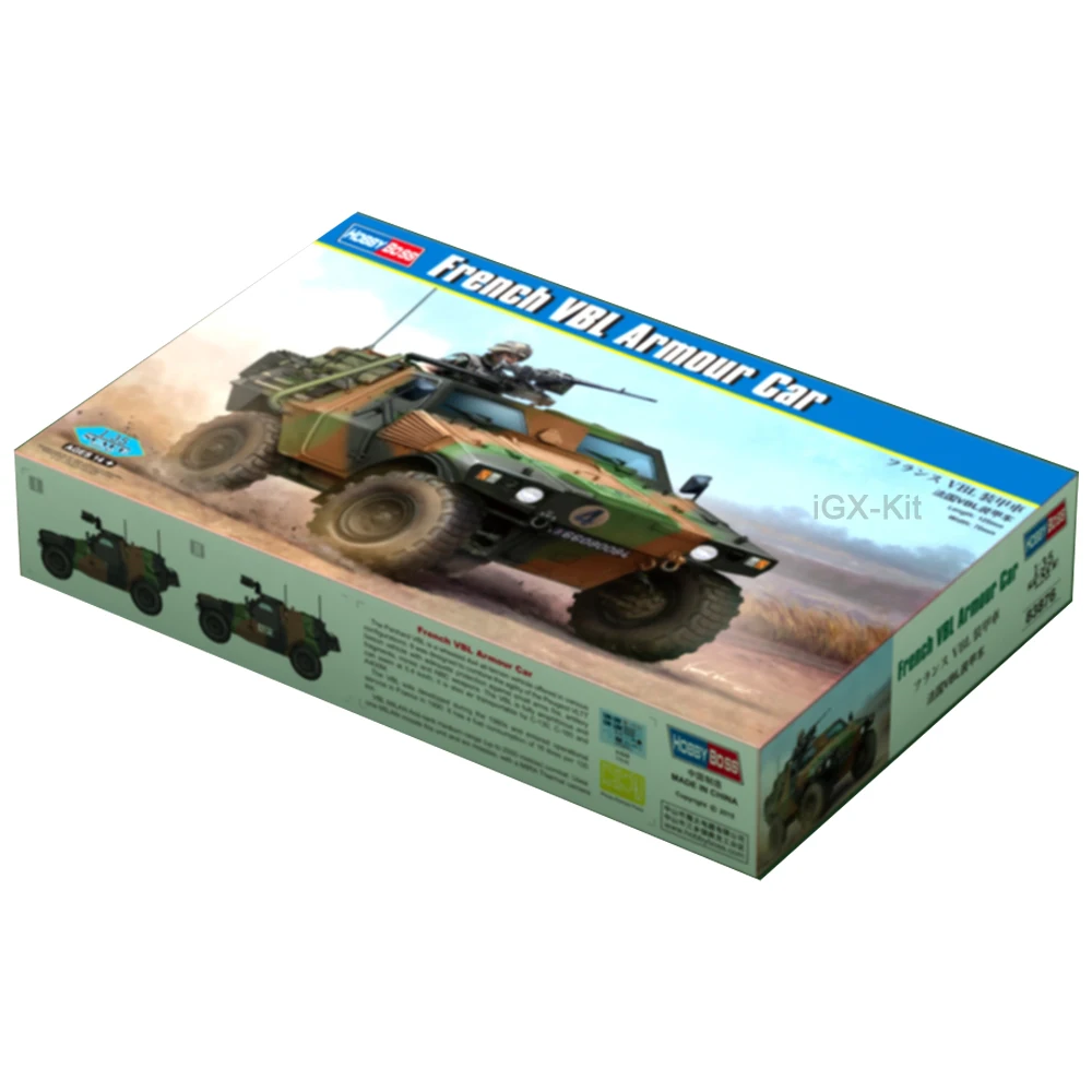 Hobbyboss 83876 1/35 Scale French VBL Armored Car Vehicle Hobby Craft Toy Plastic Model Building Kit