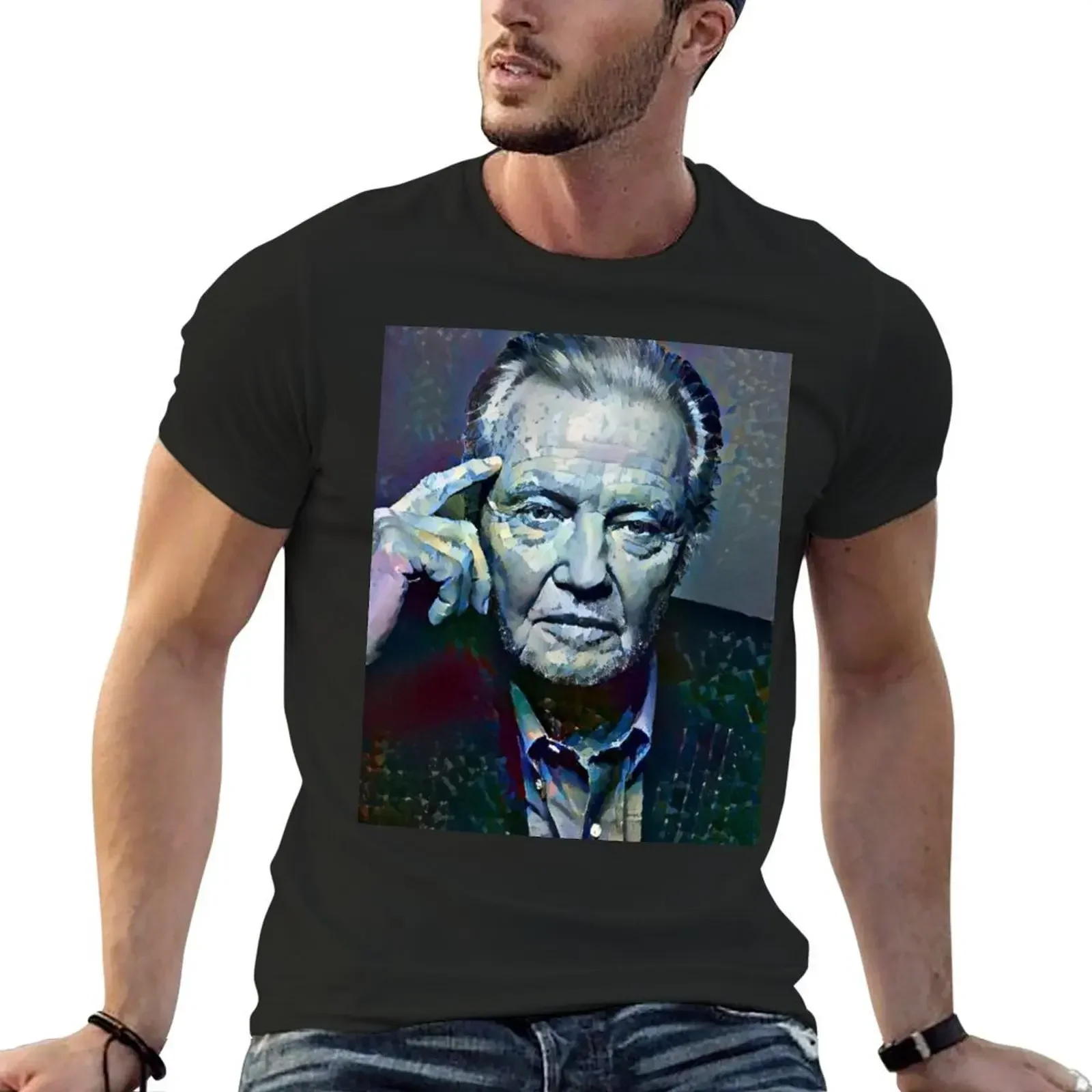 Jon Voight Portrait T-Shirt sports fans plus size clothes mens t shirts casual stylish