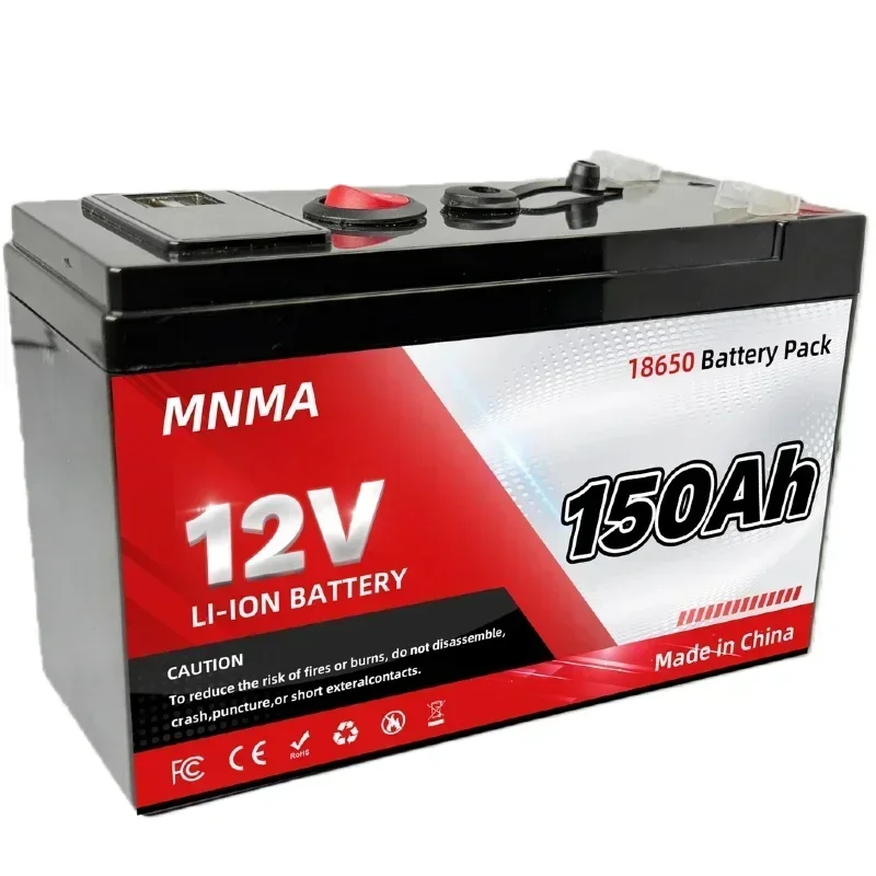 Lifepo4 12V batterij, zonnebatterij, lithium 180Ah 12V lithium batterij, 10 jaar levensduur, 4000+ cycli, BMS voor zonne- en maritieme apparaten - afbeelding 2
