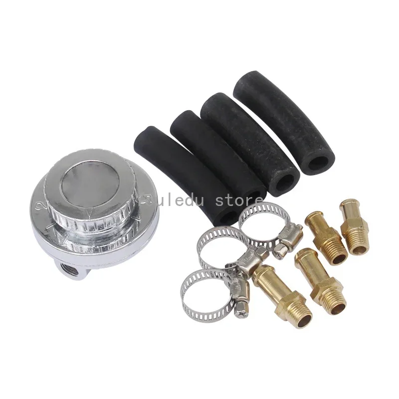 Suitable for 1-5Psi universal adjustable fuel pressure regulator kit, used for engine carburetor modification 8/10mm