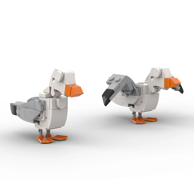 Creators Animal Series Model MOC Building Bricks Cute Seagull Modular Technology Gifts Holiday Assemble Children Toys Suit