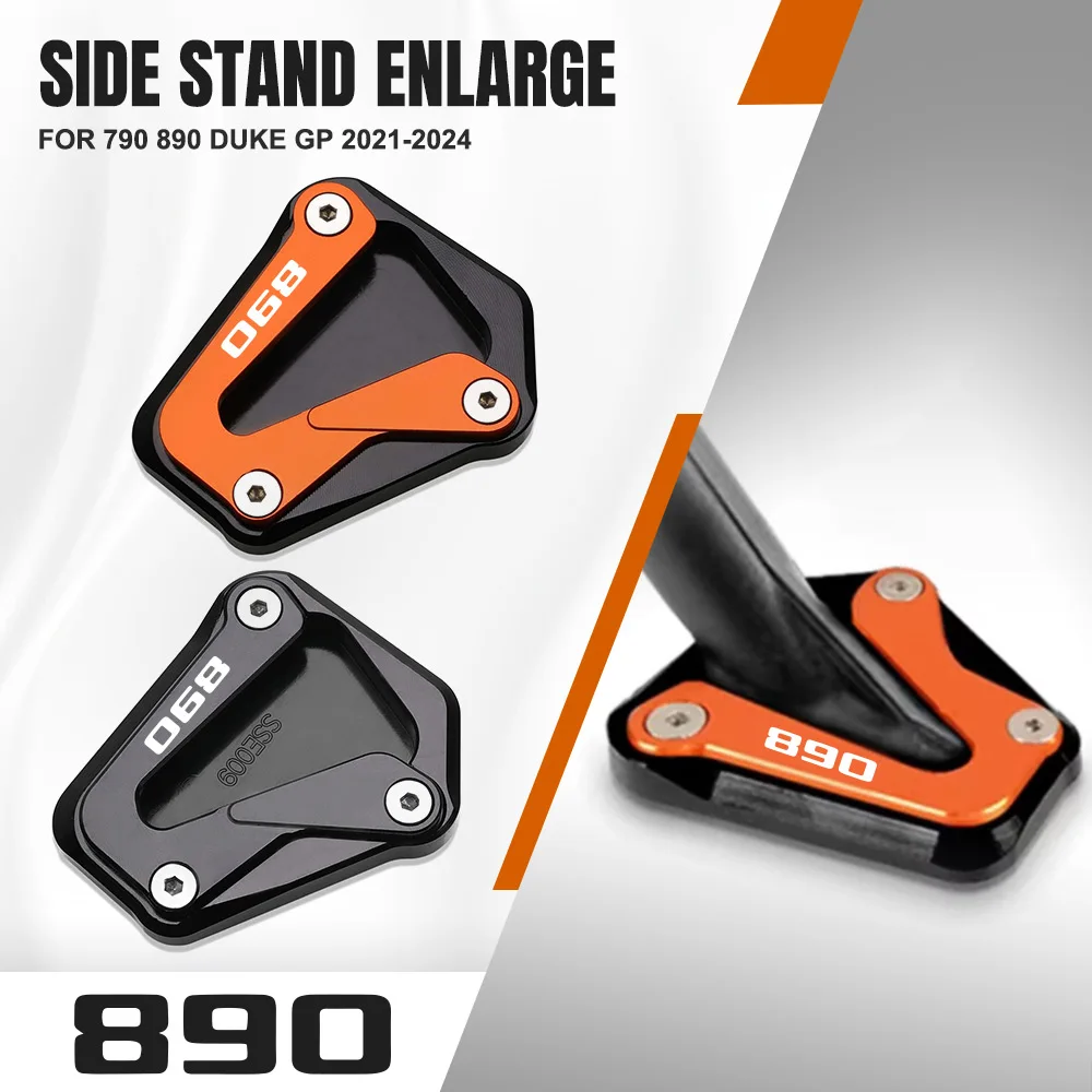 

For 790 890 Duke GP 2021-2024 Side Stand Foot Extension Kickstand Enlargement Pad 890 Duke 890Duke L/R 2020-2023 Accessories