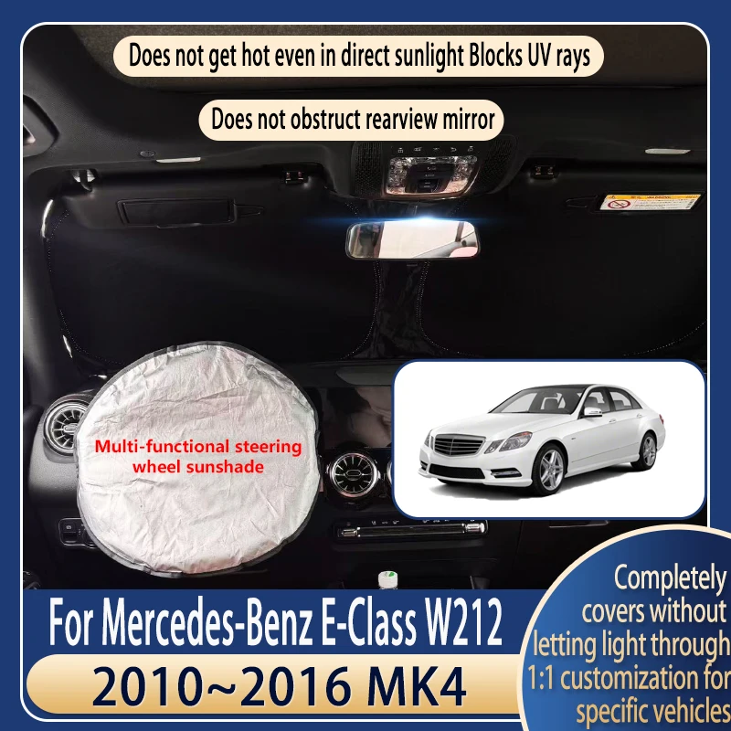 

Steering wheel Car Sun Visor For Mercedes-Benz E-Class 2010~2016 W212 MK4 Summer Cooling Accessories Front Windshield Sunshade