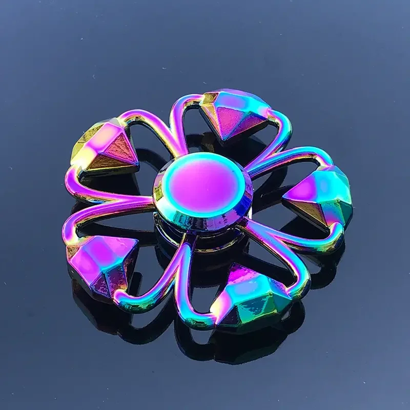 1-teiliges Set, bunter Fidget-Spinner für Erwachsene, Zinklegierung, Stressabbau, Spielzeug, Büro, Angstlinderung, Stressabbau, Freizeitgeschenk