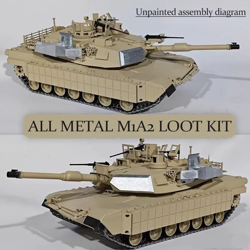 1/16 Us M1a2 Model Tank Dedicated Metal Upgrade Kit All Metal Loot Kit
