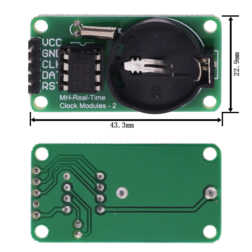 Smart Electronics DS1302 Real Time Clock Module 3.3V 5V For Arduino CR2032 AVR ARM UNO MEGA Development Board Diy Starter Kit