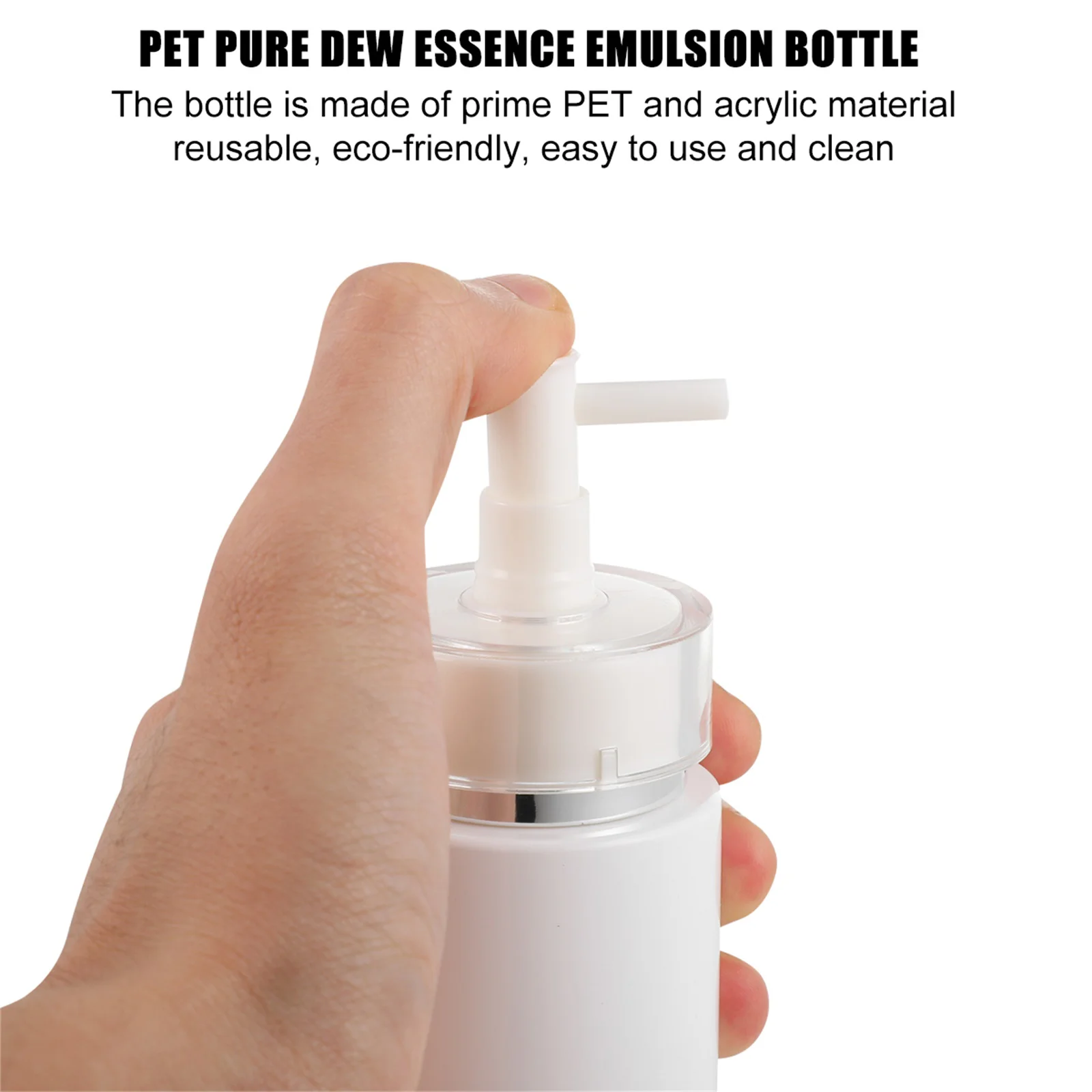 

2 Pcs Pump Type Lotion Bottle Travel Liquid Container Refillable Plastic Portable Dispenser