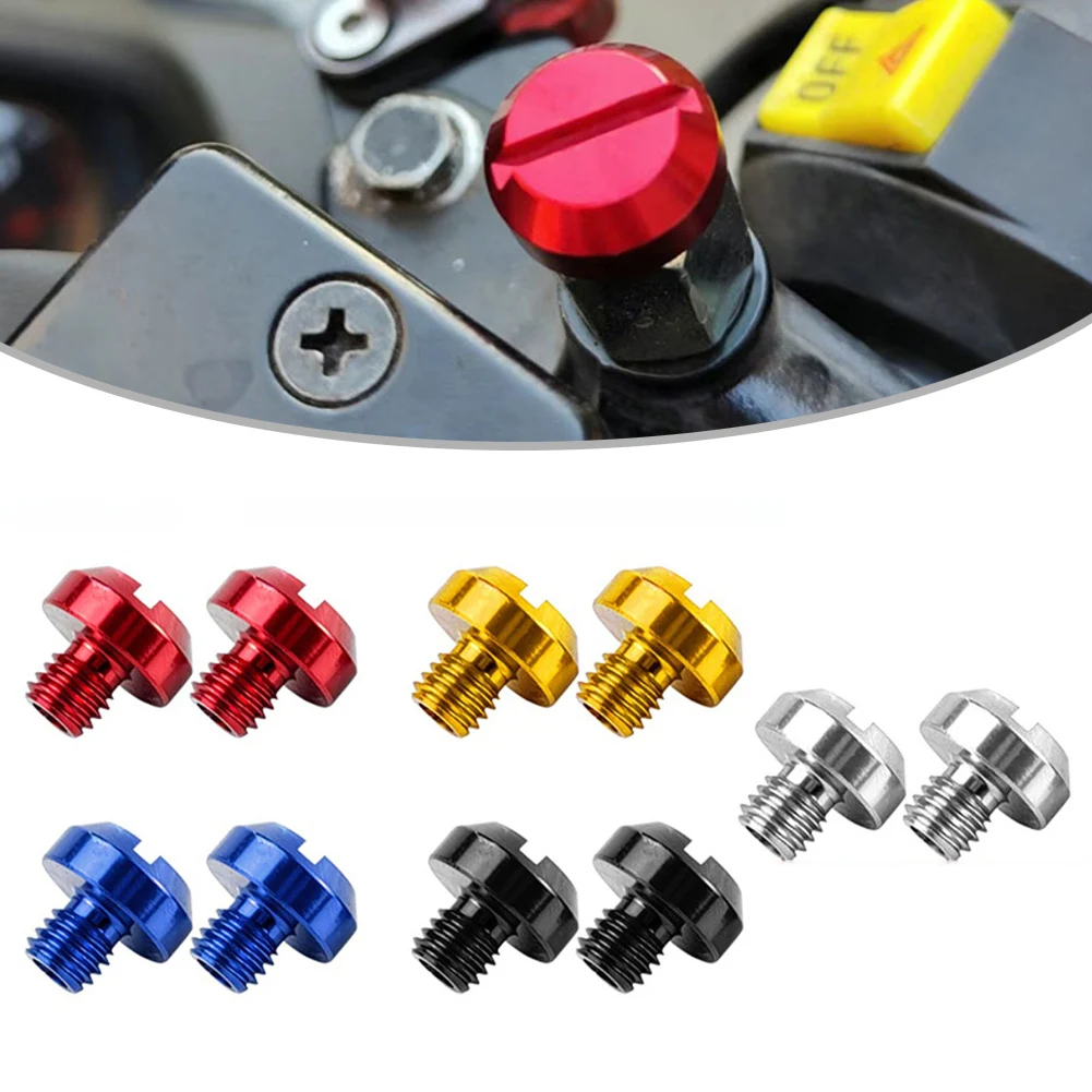 2pcs Aluminum Alloy Swing Arm Spools For Motorcycle Maintenance Stand Support Compatible With For Honda For Kawasaki M8 Threads