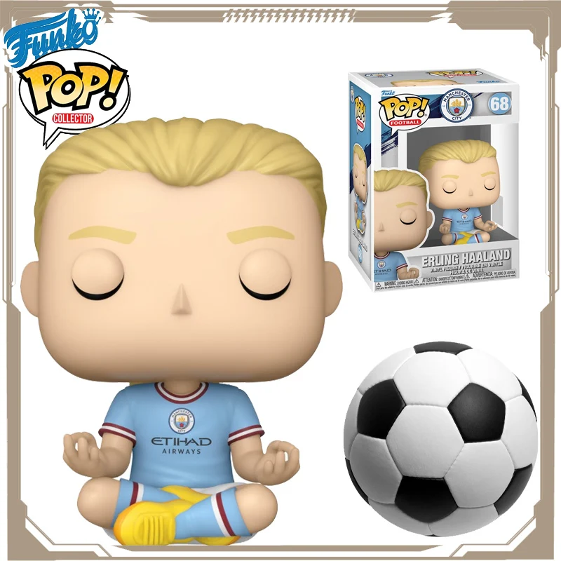 Funko POP الأصلي لكرة القدم أنيمي الشكل إيرونغ هالاند ألعاب شخصيات الحركة للبنين بنات أطفال هدية تحصيل نموذج الحلي #1