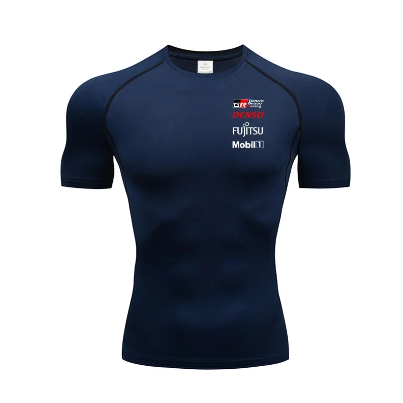 2025 TOYOTA GAZOO Racing WEC Team Official Uniform T-Shirt Men's Oversized Aviator Short Sleeve Extreme Sports Racing Uniform