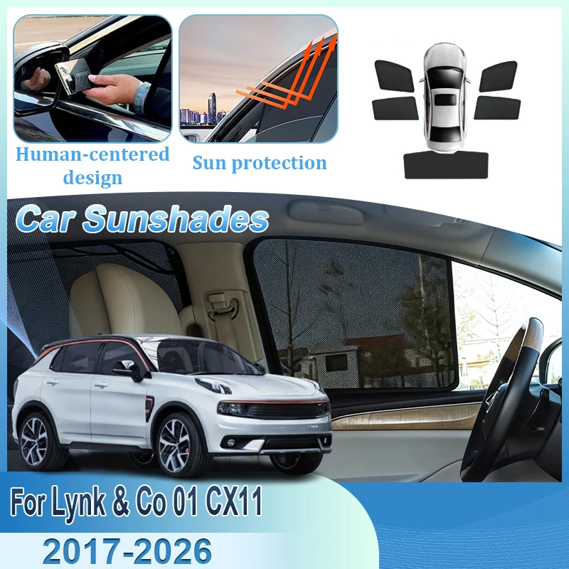 

Magnetic Sunshade For Lynk & Co 01 CX11 2017–2026 Windshield Window Visor Heat Insulation UV Protection Auto Cover Accessories