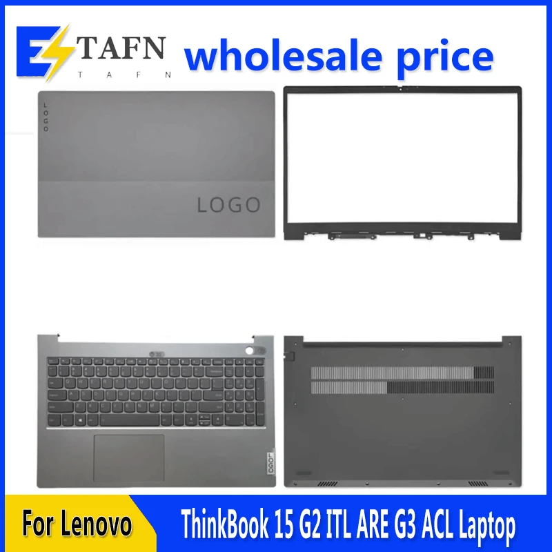 

NEW For ThinkBook 15 G2 ITL ARE G3 ACL Laptop LCD Back Cover Front Bezel Upper Palmrest Bottom Base Case Keyboard Hinges