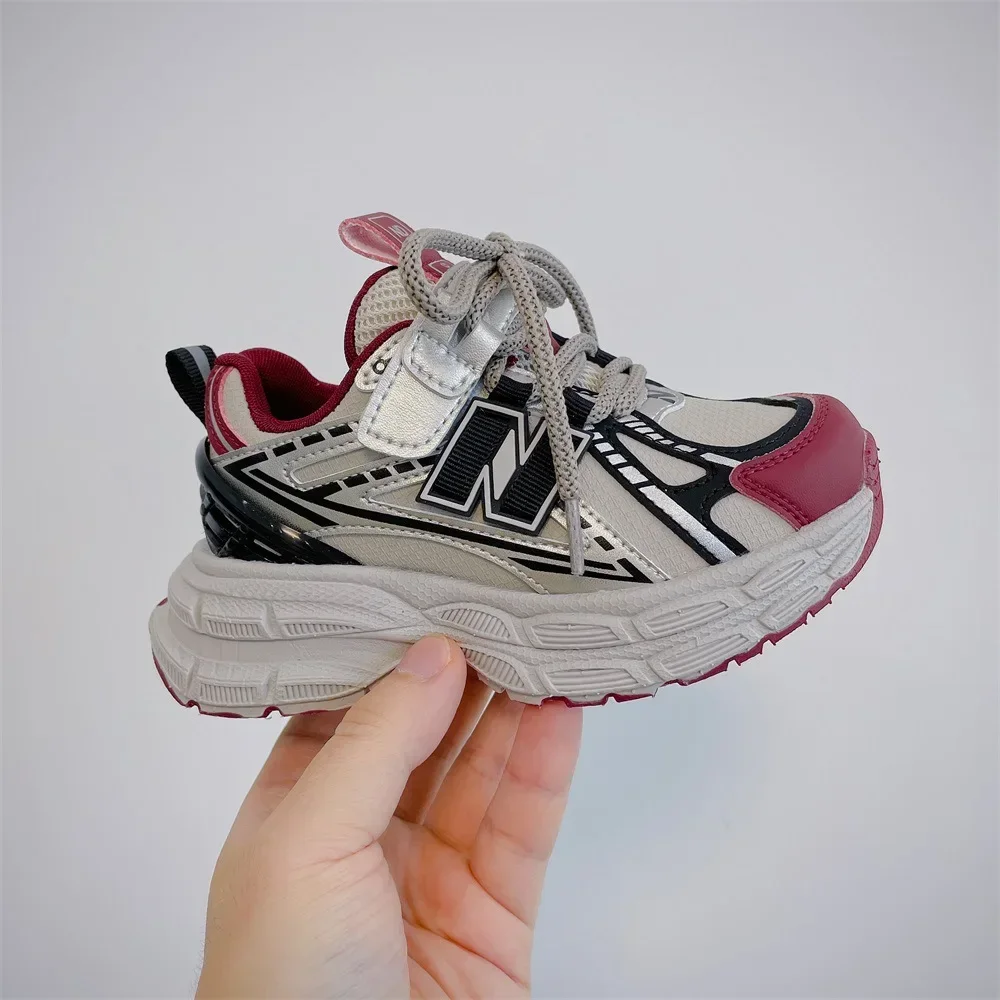 

Kids Sneakers Autumn Toddler Boys Sports Running Trainers Children Girls Shoes Fashion Shoeslace Breathable Flat Soft Sole