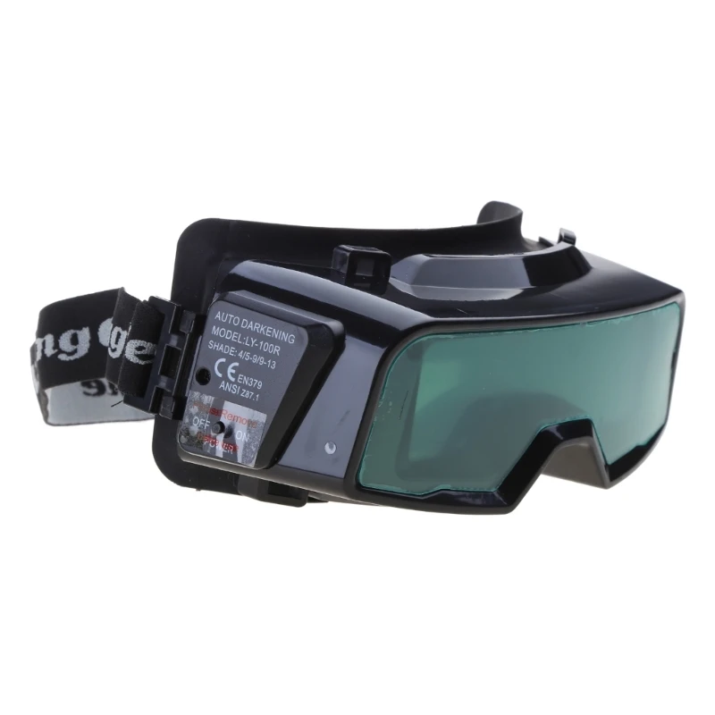 Gafas protectoras para soldador, máscara, casco, gafas soldador con oscurecimiento automático, lentes interiores amplio rango