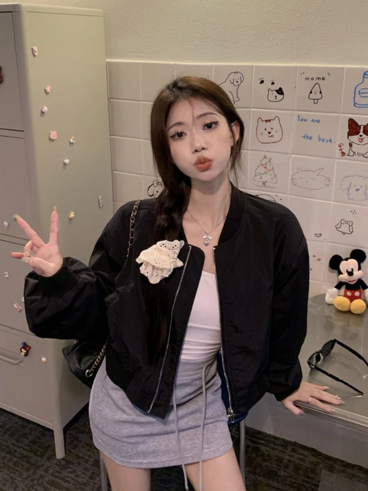 

Женские короткие стеганые куртки с подолом, однобортные твидовые двусторонние текстурированные элитные женские тонкие молнии на пуговицах, универсальные