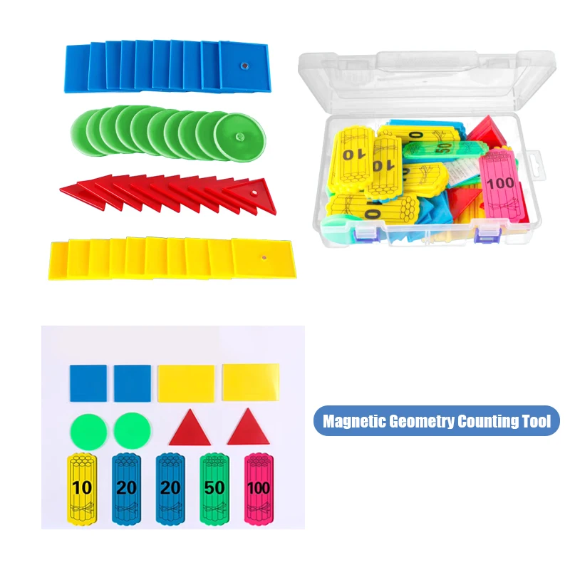 108Pcs Magnetic Math Counting Kit With Number Tiles And Pattern Cards Interactive Educational Toys For Preschool Kids‌