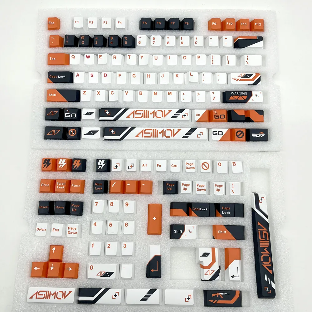 Two Simov Keycap Original Design Cherry Profile PBT 140 Keys/Set DYE Sublimation For GH60 GK61 RK68 RK87 104 Mechanical Keyboard