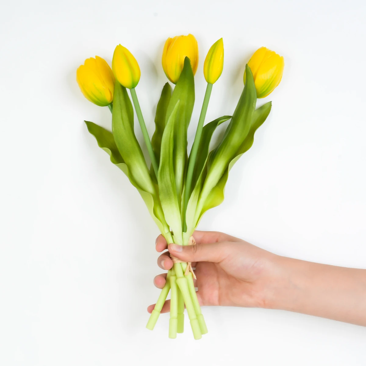 5 stks Kunstmatige Tulp Boeket Siliconen Nep Bloemen Feestdecoratie Woonkamer Tafel Middelpunt Bloemstuk Decoratie