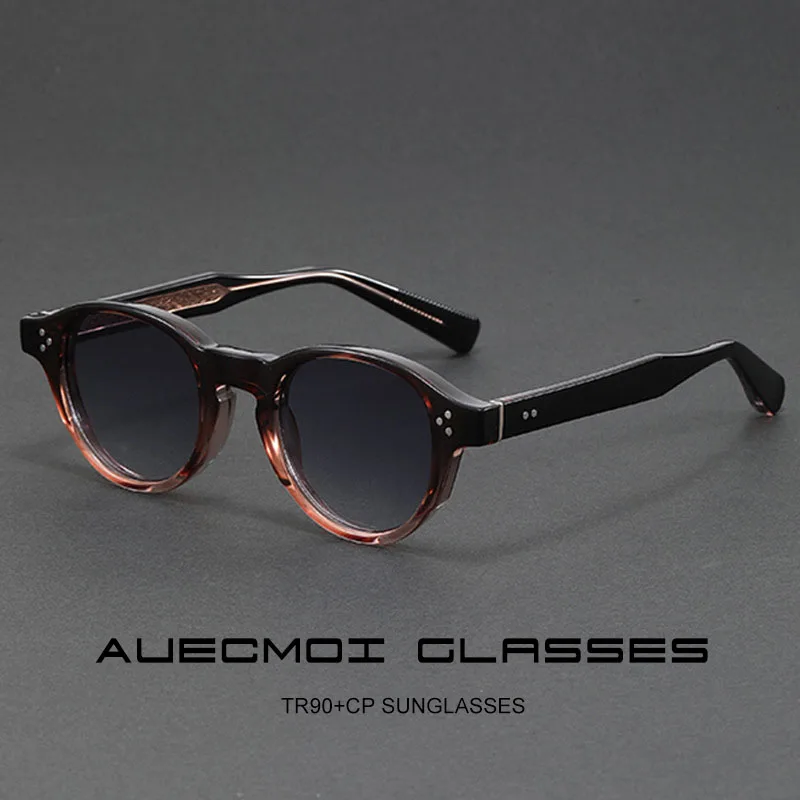 

Роскошные брендовые дизайнерские винтажные круглые солнцезащитные очки в стиле панк для женщин и мужчин, популярные классические солнцезащитные очки с заклепками для вождения на открытом воздухе UV400