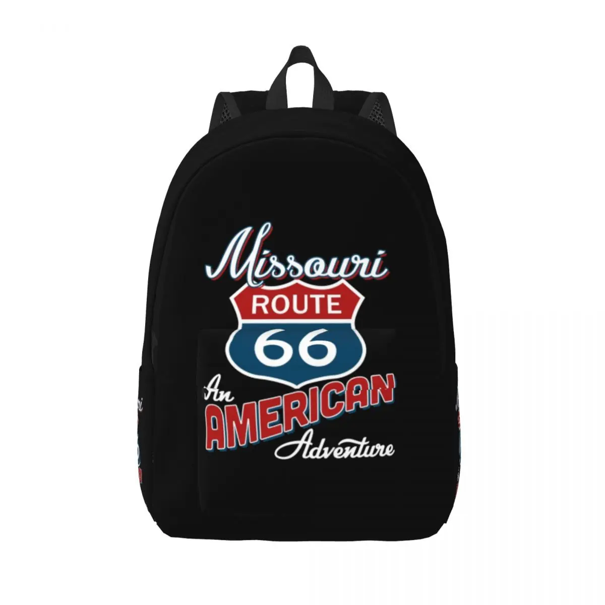 Missouri Route 66 America Canvas Backpacks Women Men College School Students Bookbag Fits 15 Inch Laptop America Highway Bags