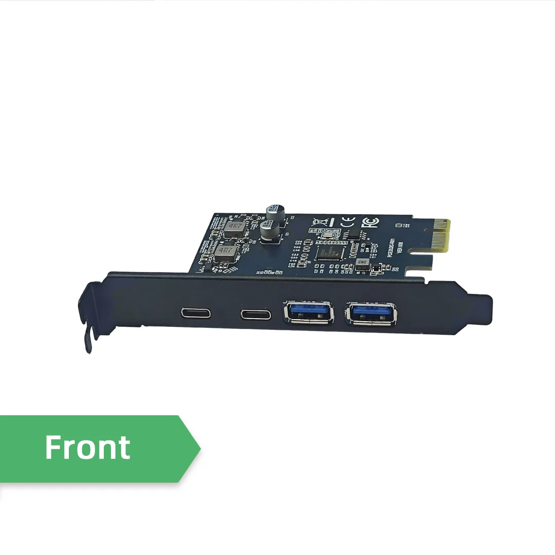 USB 3.2 Gen1 HUB 5Gbps High Speed 2 USB A+2 Type C Port Splitter Adapter Reversible Type-C Docking Station with D7020201 Chip