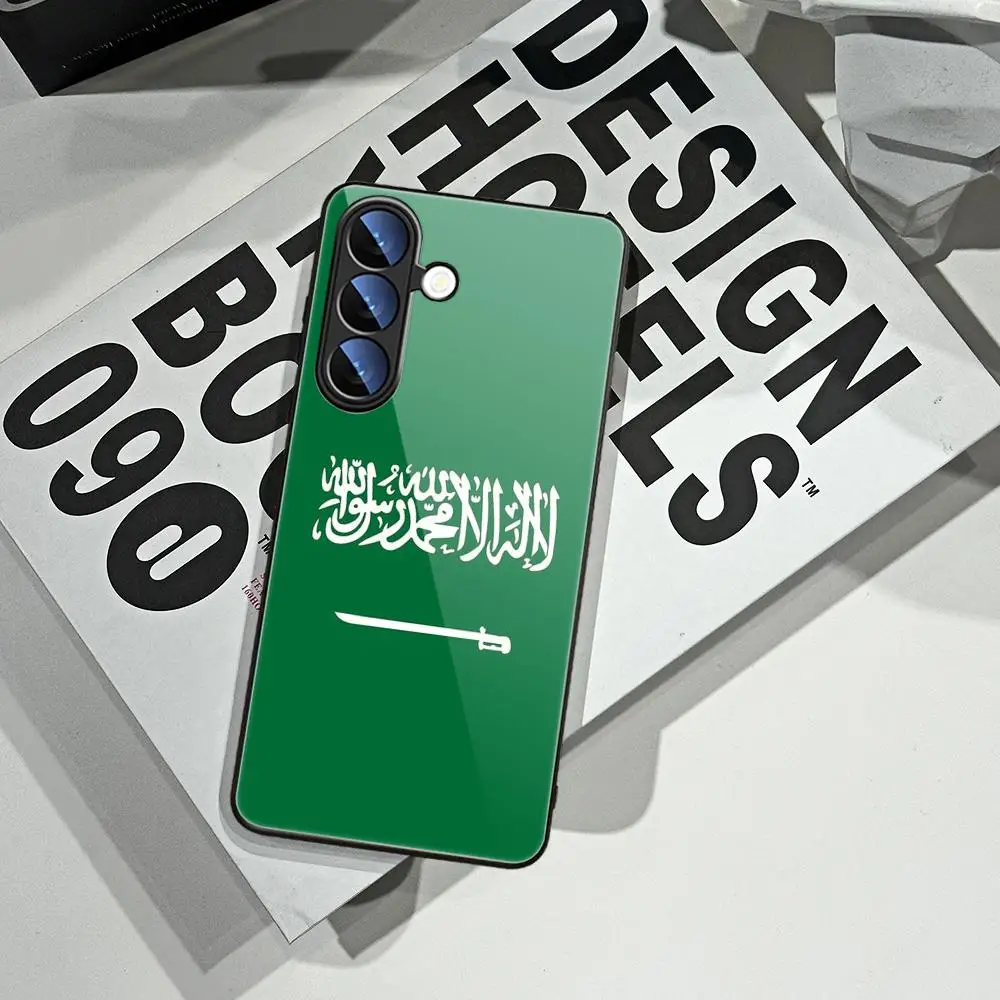أغطية زجاجية لسامسونج غالاكسي ، المملكة العربية السعودية ، حالة الهاتف العلم ، S24 الترا ، S23fe ، S22 ، S20 ، S21 ، A54 ، A34 ، A15 ، A55 #5