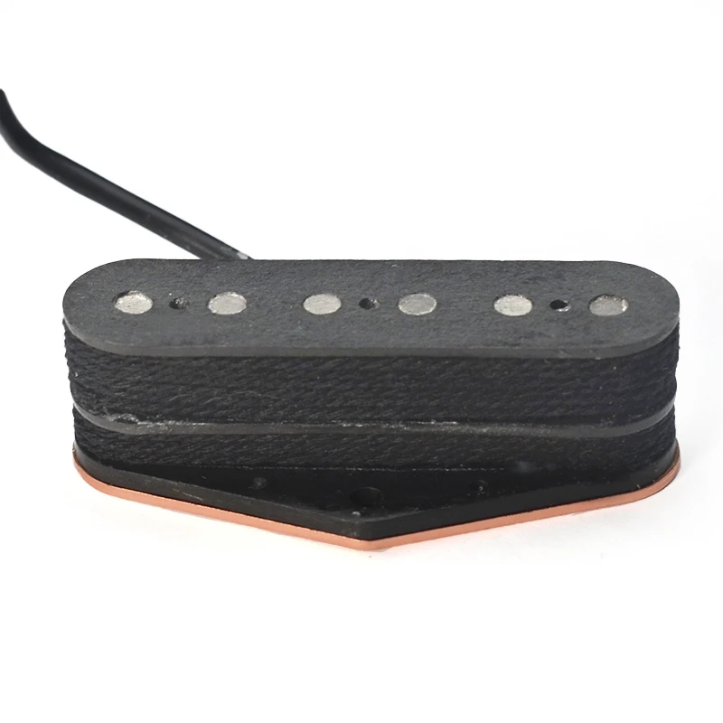 TL Bridge Dual Layer Dual Coil Alnico 5 Pickup 6 String Open Styple Fiber Bobbin Magnet Alnico Black