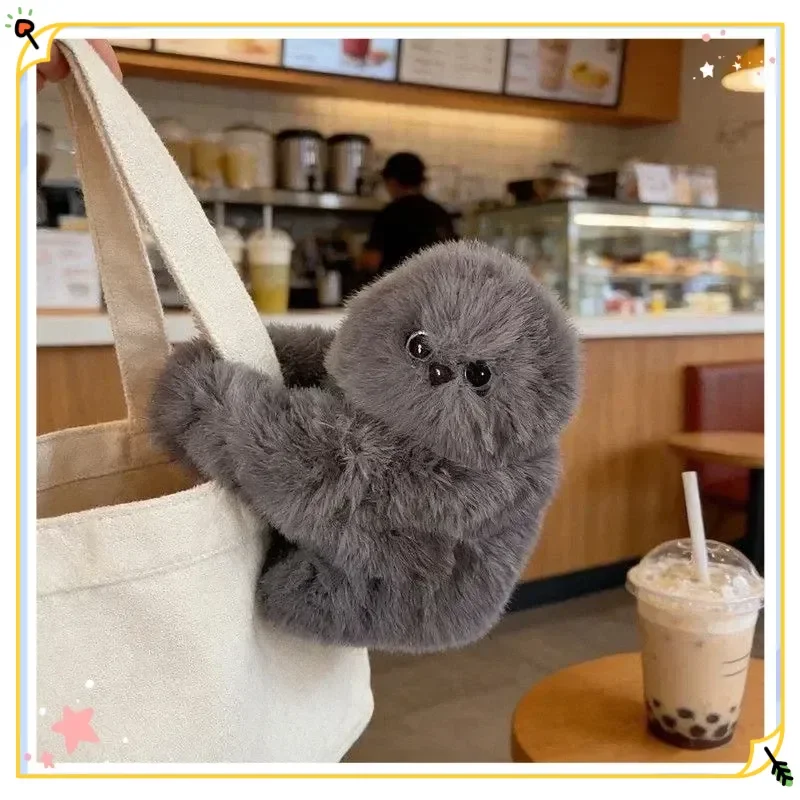 Mirumi AI Plush Owl Toy Interactive Turn Head Singing Repeat Speech Soft Fluffy Bag Charm Home Decor Gift