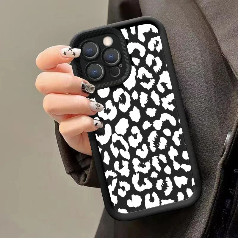 Leopard Print Shockproof Phone Case for Xiaomi 14T Pro 13T 12T Cases Xiaomi 15 14 13 12 11 Lite 5G Soft Protective Back Cover - view 4