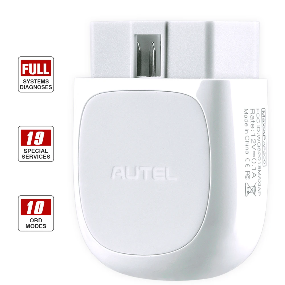 Autel Maxiap AP200 Scanner OBD2 Con Sistema Di Diagnostica Allen, 19 Funzioni Speciali, Autovin (Edizione Bluetooth Di Maxicom MK808)-image