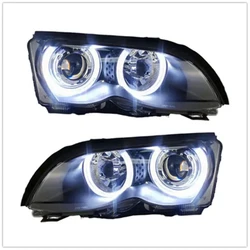 Car LED Headlight HID Xenon lamp for BMW e46 318325 2002-05 angle eye DRL Daytime Running Light