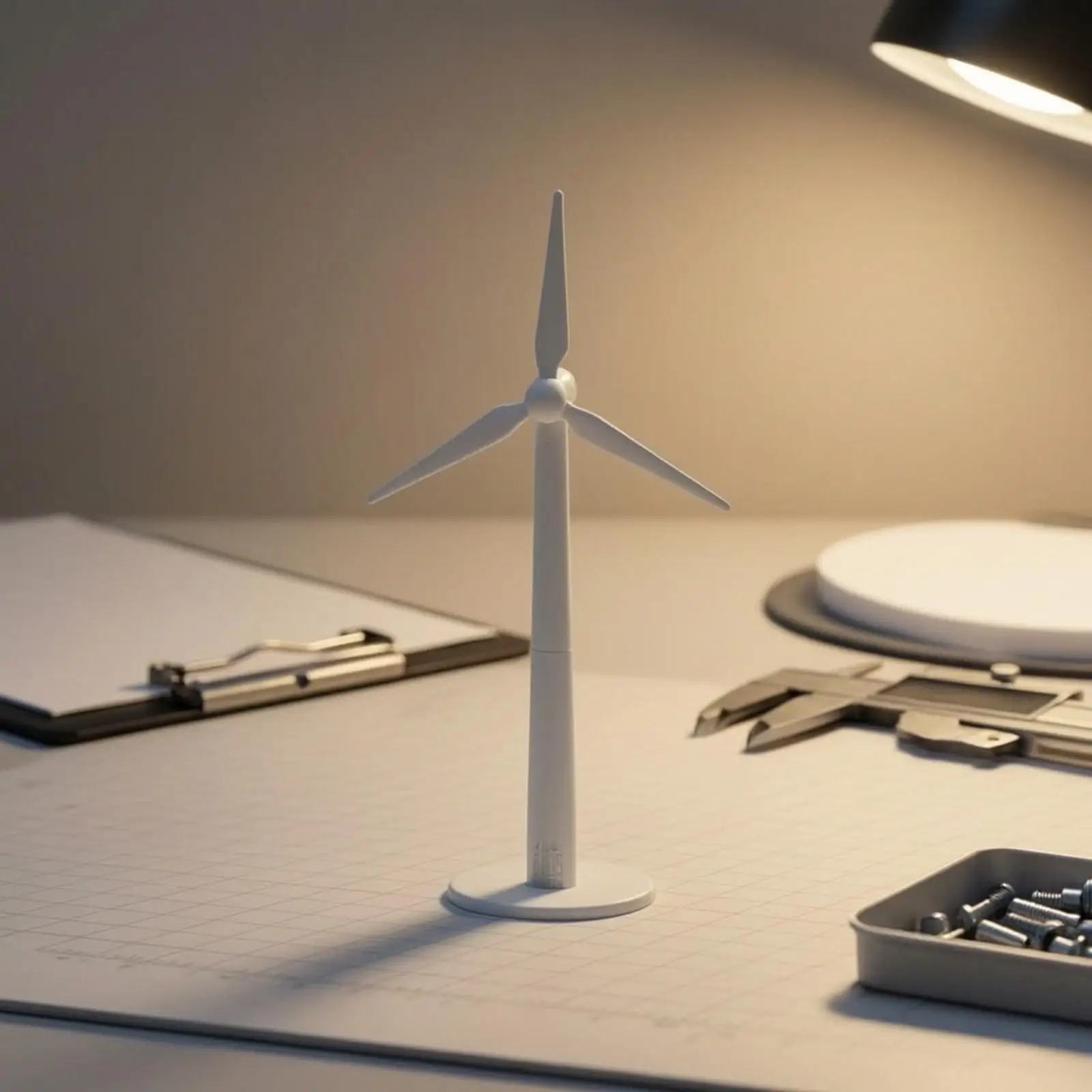 DIY Wind Power Unit Simulation Model for City Diorama Landscape Scene Hobbyist Display Two Section Adjustable Tower Kit