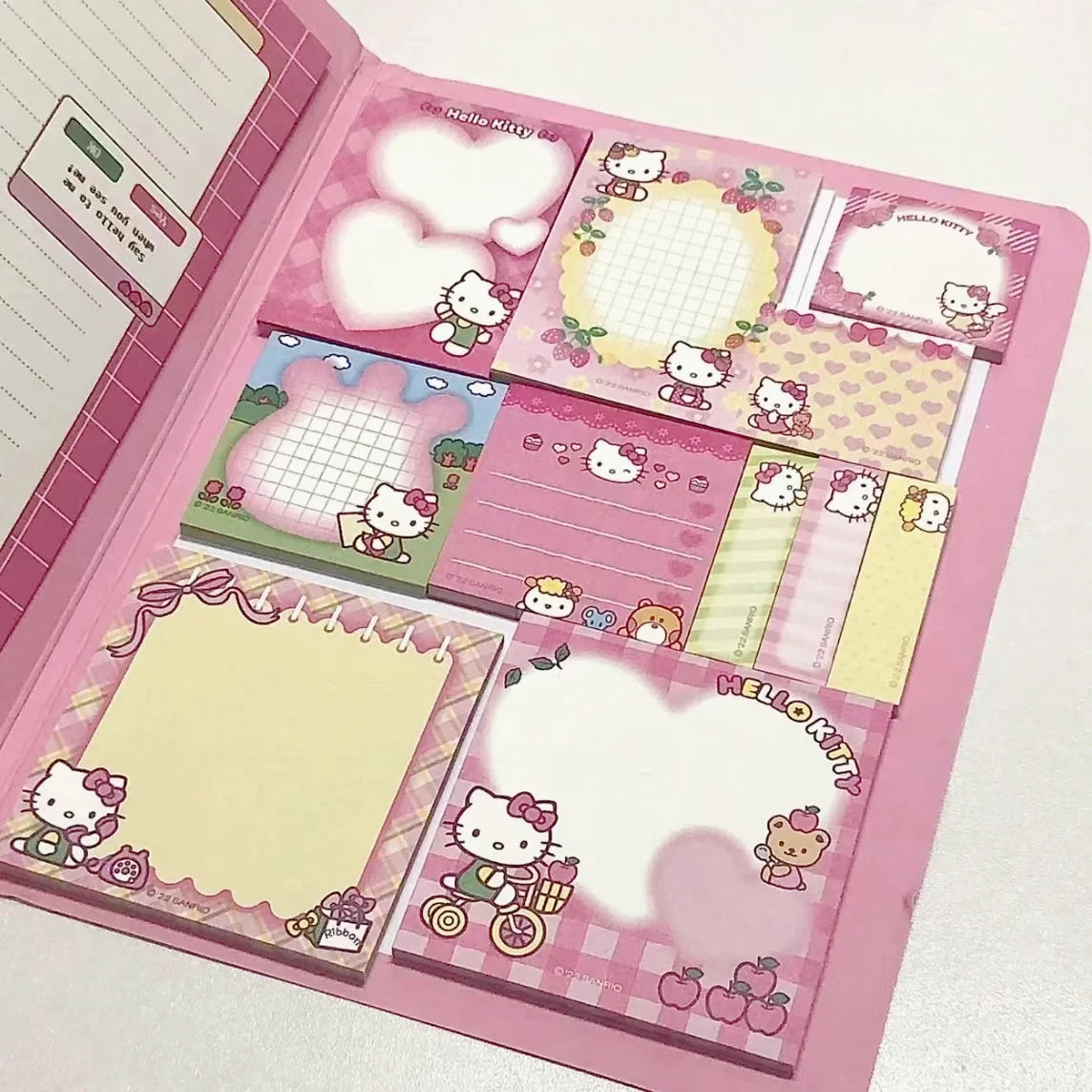 سينامورول Kawaii مرحبا كيتي كتاب الراحة Mymelody Kuromi دفتر لطيف لصق المفكرة طالب مكتب القرطاسية
