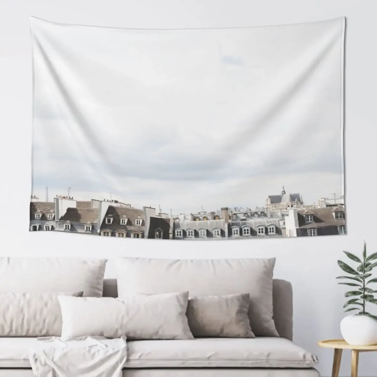 Paris rooftop Tapestry Wall Art Room Design Room Decor Cute Tapestry