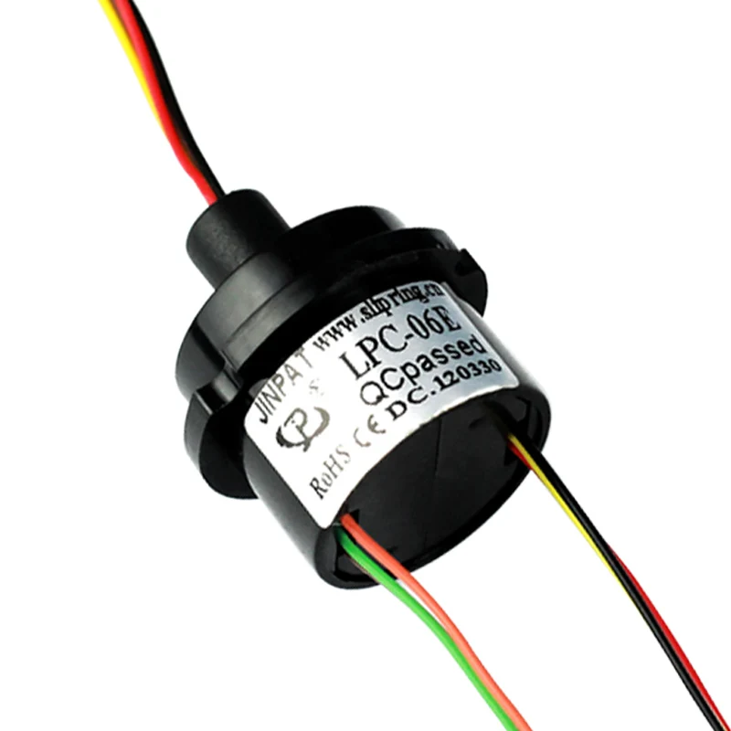 6/8channel *2A Cap Slip Ring Precision Instrument MOSS Static Change 360 degree Rotating Electric Slip Ring