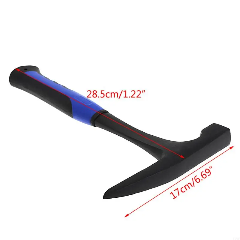 

P0UE Rock Pick With Flat Tip Shock Reduction Grip Geological Stratigraphic Hammer