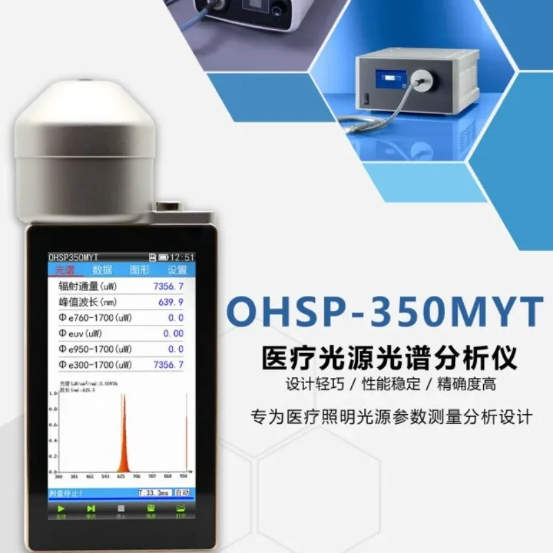 Multifunctional spectrometer, cold light source spectral performance testing