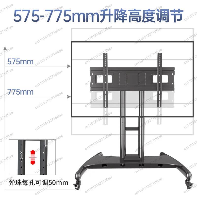 غرفة الاجتماعات Rostrum General Low TV Mobile Bracket أرضية عمودية 90 درجة إمالة