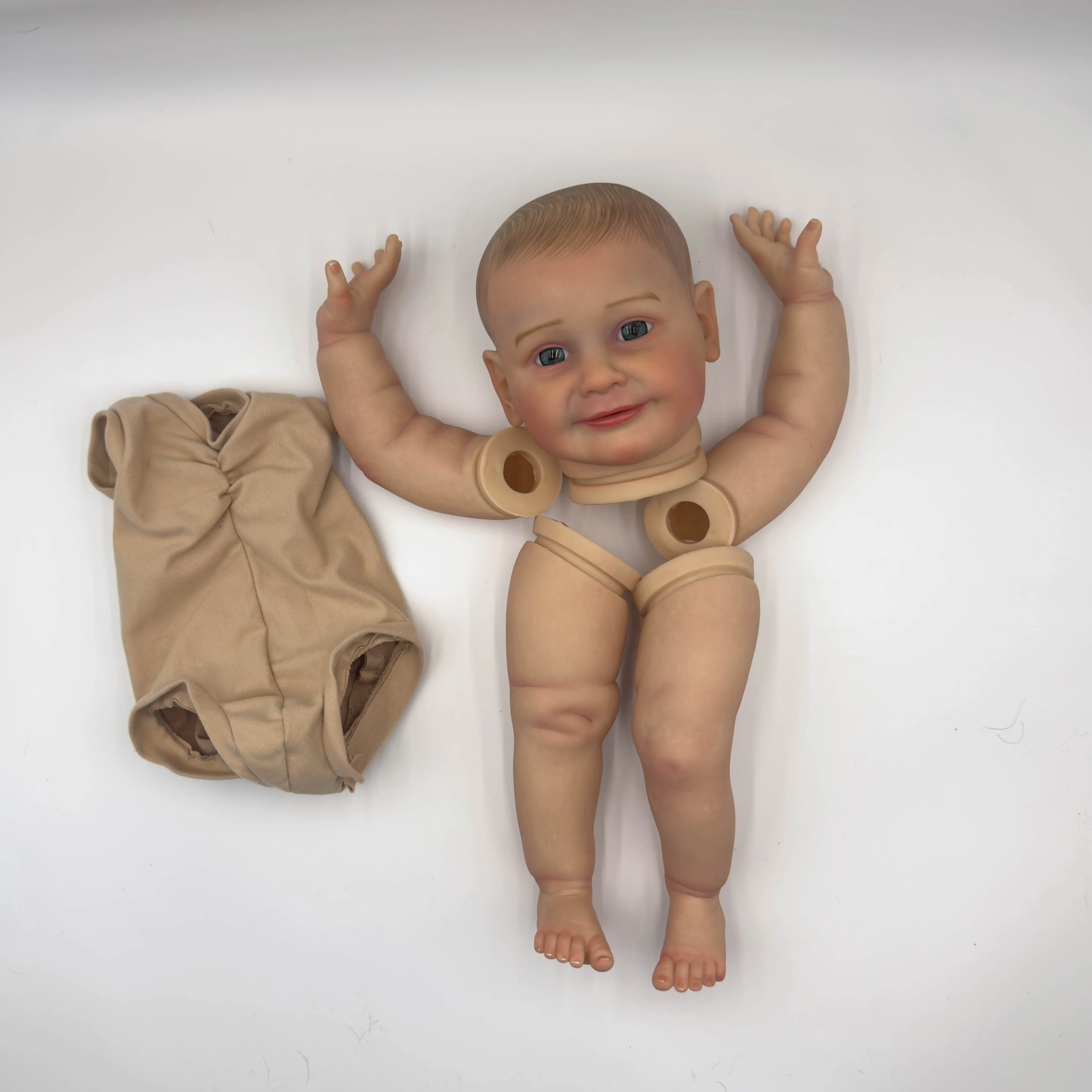 NPK 22inch Lifelike Reborn Doll Kit Zoe Baby Doll Parts DIY Toys - Unfinished Painted Baby Doll Kit for Collectors