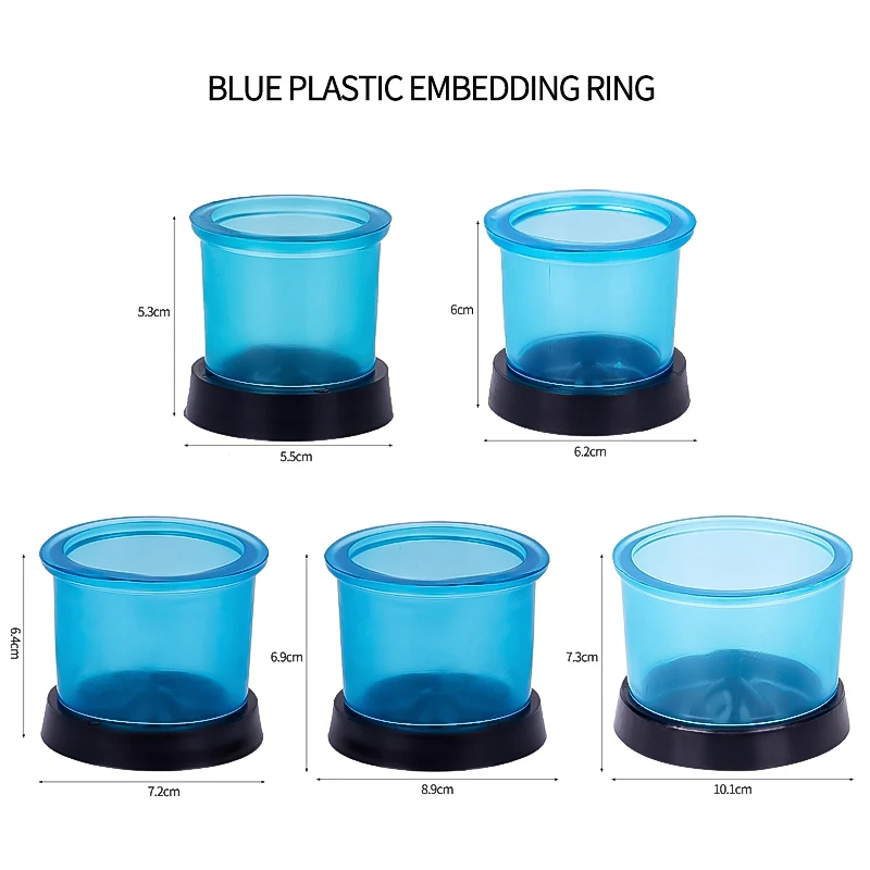 Dental Casting Investment Ring Blue Plastic Models Embedding Rings Wax-embedded Circle Centrifugal Casting Cup Tool