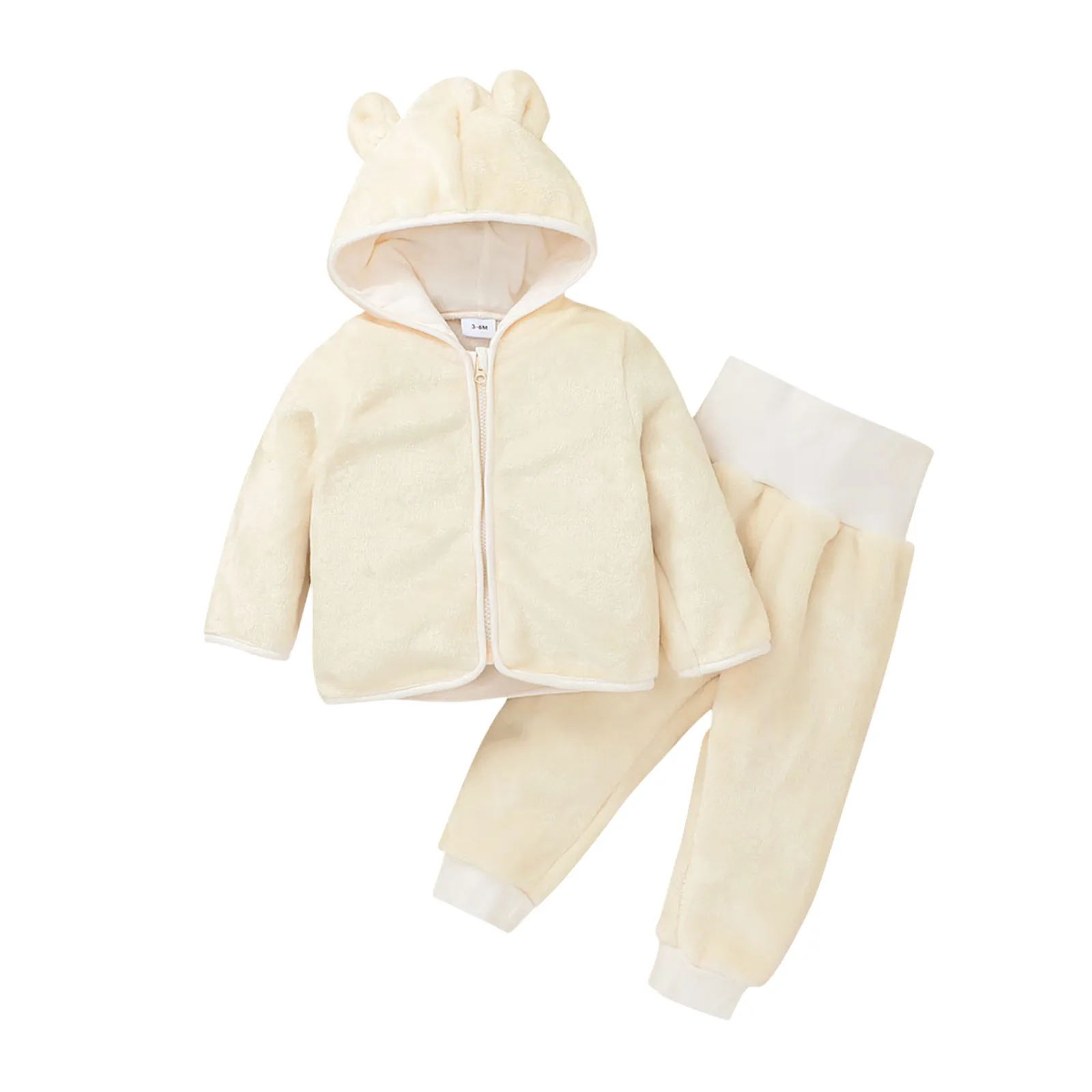 Infant Baby Girls Boys Solid Hooded Long Sleeve Jumper Outfits for Teens 3 to 6 Month Baby Girl Clothes Infant Girl Set