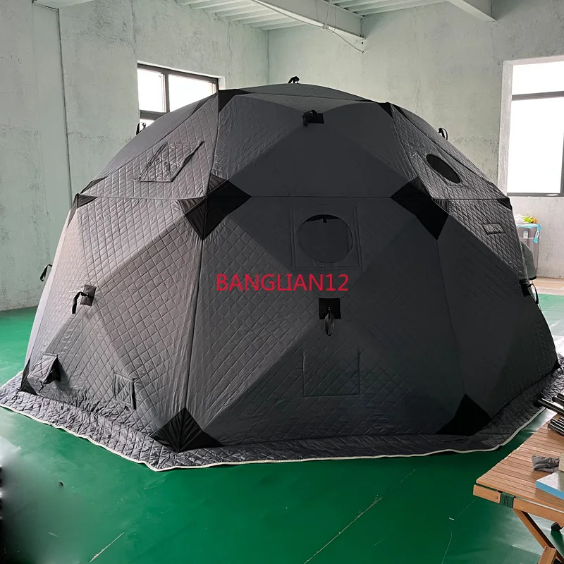 

4 * 4m super large thickened thermal cotton tent octagonal ball tent with chimney