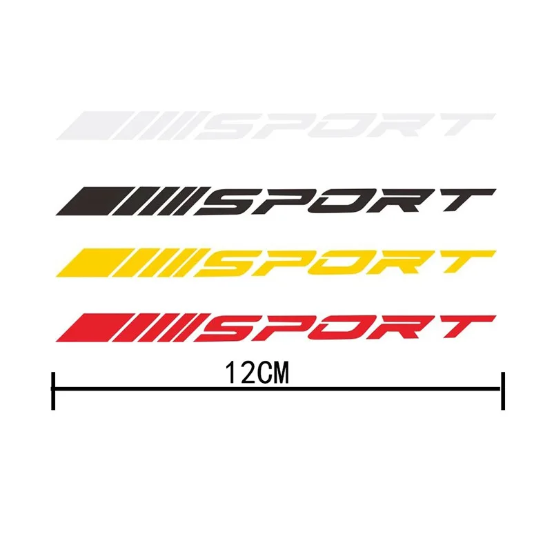Modische 4-teilige Auto-Aufkleber für Felgen, Sport-Rennstreifen, DIY-Dekorative Aufkleber, Emblem, Auto-Styling, SUV- und LKW-Zubehör