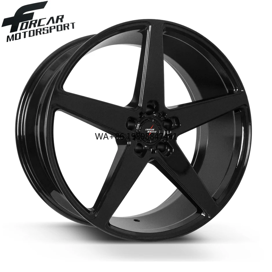 

Simple Design Monoblock Gloss Black Aluminum T6061 Forcar Motorsport 16-24 Inch Passenger Car Alloy Forged Wheels Rims