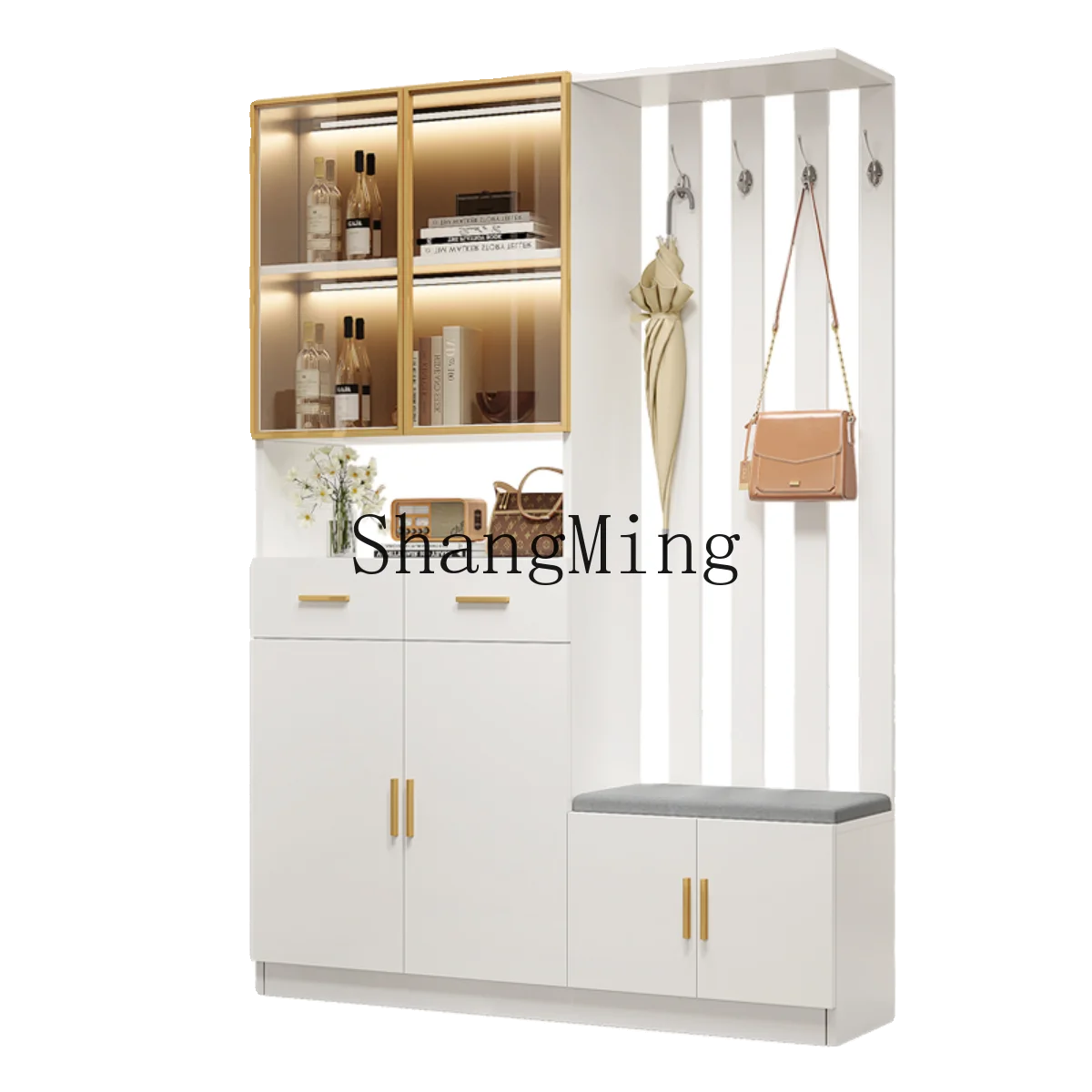 

FG entrance cabinet, partition cabinet, door entry side cabinet, living room light luxury screen, modern simple corner