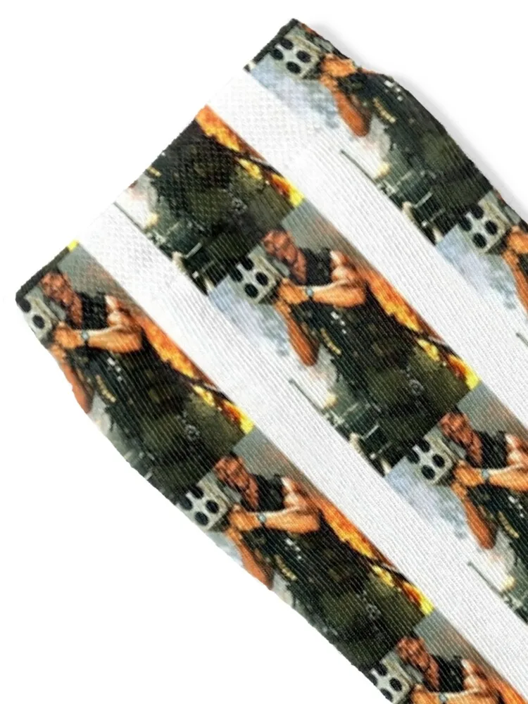 Schwarzenegger Rocket Launcher Socks snow men cotton high quality japanese fashion Socks Men Women's