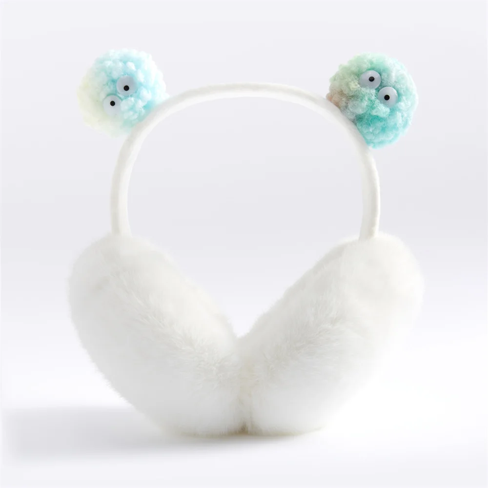 Colorful Dust Elf Earmuffs Fashion Cute Warm Comfortable Plush Collapsible Ear Warmers for Woman Man New Year's Gift