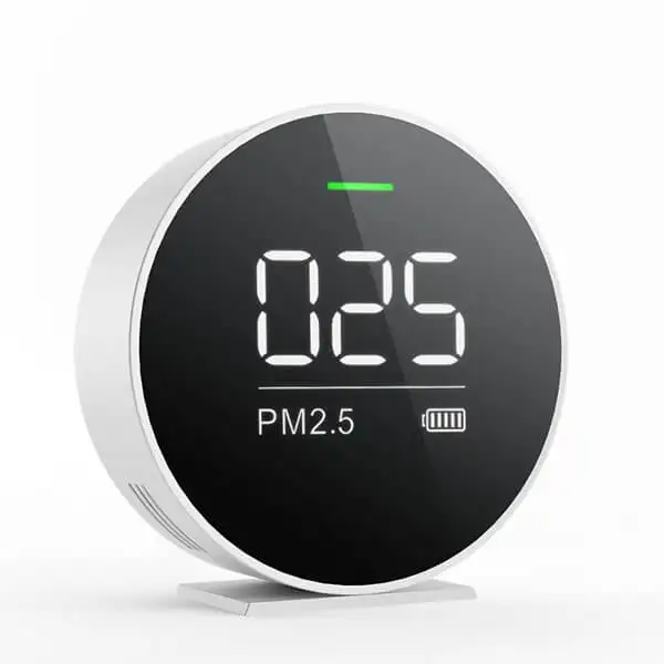

Portable Black PM2.5 air Quality Detector air Monitors